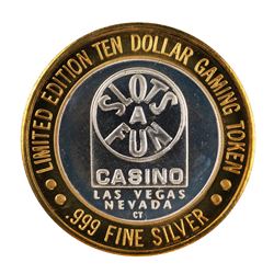 .999 Silver Slots A Fun Casino Las Vegas, NV $10 Limited Edition Casino Gaming Token