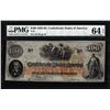 Image 1 : 1862 $100 Confederate States of America Note T-41 PMG Choice Uncirculated 64EPQ