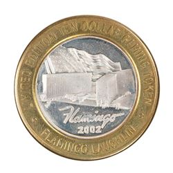 .999 Fine Silver Flamingo Laughlin, Nevada $10 Limited Edition Gaming Token