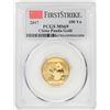 Image 1 : 2017 China 100 Yuan Panda Gold Coin PCGS MS69 First Strike