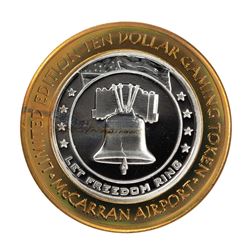 .999 Silver McCarran International Airport Las Vegas, NV $10 Limited Gaming Token
