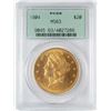 Image 1 : 1904 $20 Liberty Head Double Eagle Gold Coin PCGS MS63 Old Green Holder