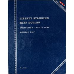 Set of 1916-1936 Walking Liberty Half Dollar Coins in Book