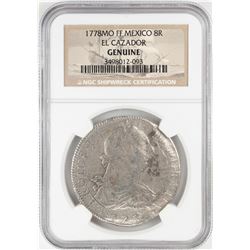 1778MO FF Mexico 8 Reales El Cazador Shipwreck Coin NGC Genuine