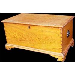Six Boarder Pine Chest, Antique