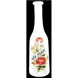 Barber Bottle, Milk Glass