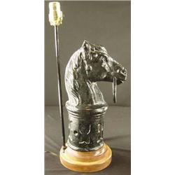 Horse Head Lamps  - Hitching Post