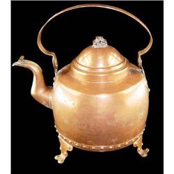 Copper Teapot, dove tailed joints