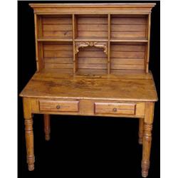 Writing Desk with Hutch, Fruitwood