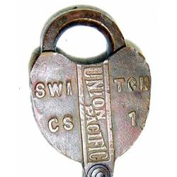Union Pacific Rail Road Lock / Key