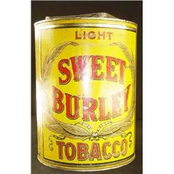 Advertising Tin, Burley Tobacco
