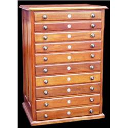 10 Drawer Flat Storage Cabinet