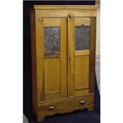 Pie Safe, 2 Pierced Tin Panels