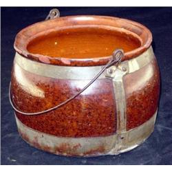 Redware Bean Pot