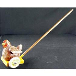 Tin Litho Mechanical Chicken Toy
