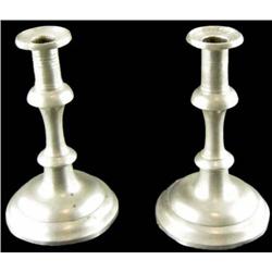 Pewter Candlesticks, Push Up Style