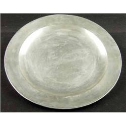 Pewter Charger, 19th Century