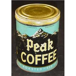 Advertising Tin, Peak Coffee