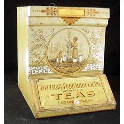 Advertising Tin, Store Bin, Teas