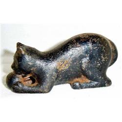 Cast Iron Kitten Still Bank
