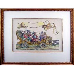 Early Hand Colored Etching