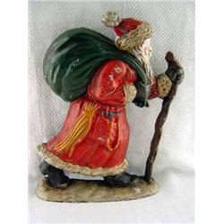 Cast Iron Santa Doorstop