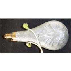 Pewter Powder Horn