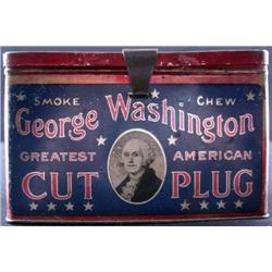 Advertising Tin, George Washington