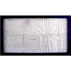 1774 Indenture with Paper Seal