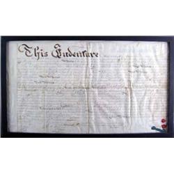 1791 Indenture with Wax Seal