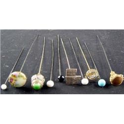 Set of 10 Vintage Hat Pins
