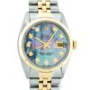 Image 1 : Rolex Mens 2 Tone 14K Tahitian MOP Diamond 36MM Datejust Wristwatch