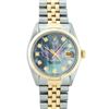 Image 2 : Rolex Mens 2 Tone 14K Tahitian MOP Diamond 36MM Datejust Wristwatch