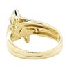 Image 3 : 0.57 ctw Diamond Wedding Ring Soldered To Band - 14KT Yellow Gold