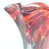 Image 2 : Mini Ruffle Vase (Red Rainbow Twist) by Glass Eye Studio