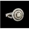Image 1 : 14KT White Gold 1.48 ctw Diamond Ring