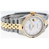 Image 6 : Rolex Mens 2 Tone 14K MOP Roman & Ruby Channel Set Diamond Datejust Wristwatch