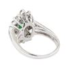 Image 3 : 1.67 ctw Emerald and Diamond Ring - 14KT White Gold