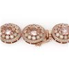 Image 3 : 93.04 ctw Morganite & Diamond Victorian Necklace 14K Rose Gold