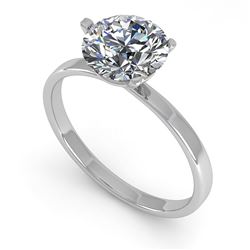 1.50 ctw Certified VS/SI Diamond Engagment Ring Martini 18k White Gold