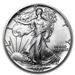 1989 1 oz Silver American Eagle BU