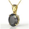 Image 1 : 5 ctw Black Diamond Certified Designer Necklace 18k Yellow Gold