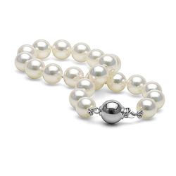 White Akoya Pearl Bracelet, 7.0-7.5mm