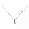 Image 2 : 1.25 ctw Princess Cut Diamond Necklace 18K Yellow Gold
