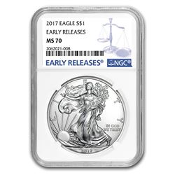 2017 Silver American Eagle MS-70 NGC (Early Releases)