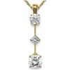 Image 1 : 1.16 ctw Cushion Cut Diamond Designer Necklace 18K Yellow Gold