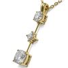 Image 3 : 1.16 ctw Cushion Cut Diamond Designer Necklace 18K Yellow Gold