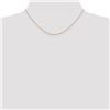 Image 2 : 14k Rose Gold 1.0 mm Cable Chain Necklace - 16 in.