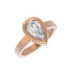 Image 3 : 2 ctw Pear Diamond Ring 18K Rose Gold