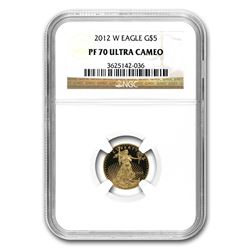 2012-W 1/10 oz Proof Gold American Eagle PF-70 NGC